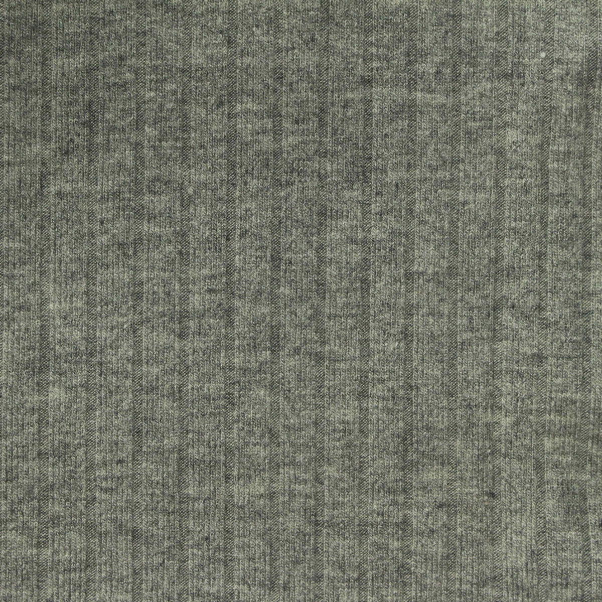 Grey Marl Rib Knit, Viscose-Poly, 340 gsm
