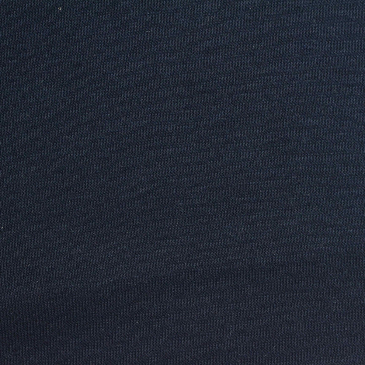 Brushed Cotton Polyester French Terry Fabric, 247 gsm, 172 cm — Navy