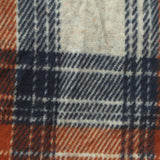 Navy Plaid Interlock Knit, Poly-Viscose