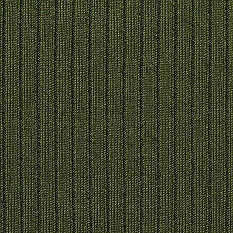 Polyester Stretch Rib Knit Fabric, 296 gsm, 155 cm — Green