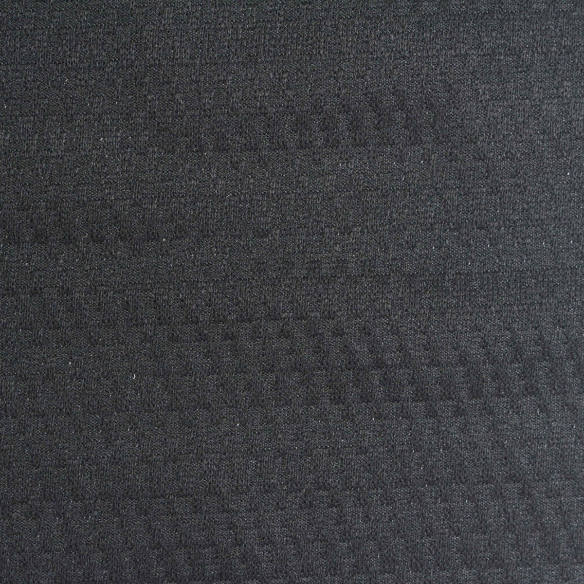 Black Tone-on-Tone Pointelle Knit, Polyester, 260 gsm