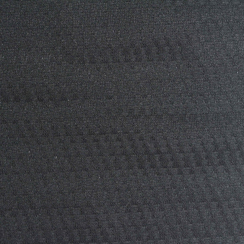 Black Tone-on-Tone Pointelle Knit, Polyester, 260 gsm