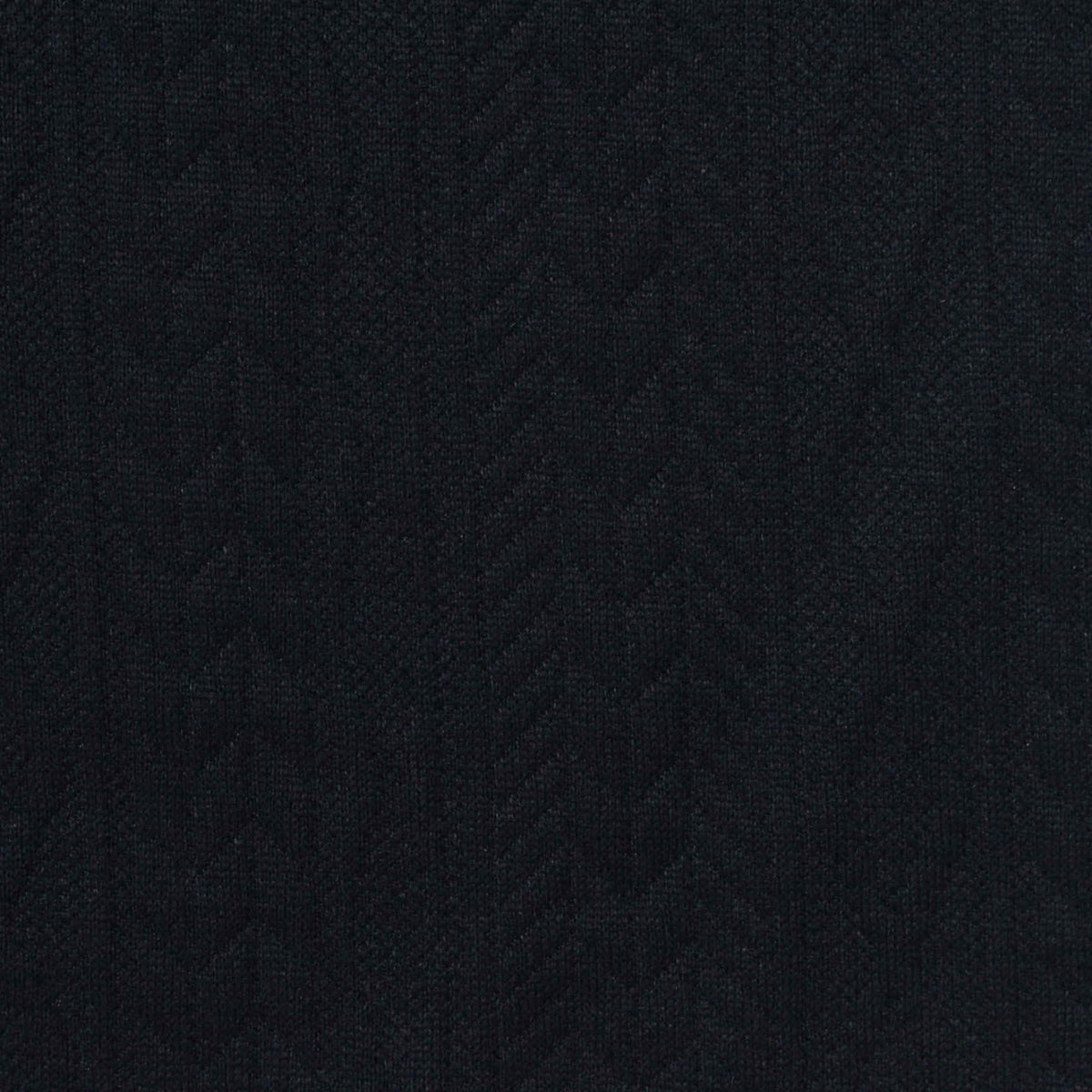 Black Tone-on-Tone Chevron Rib Knit, Polyester