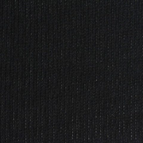 Black Marl Rib Knit, Polyester, 162 gsm