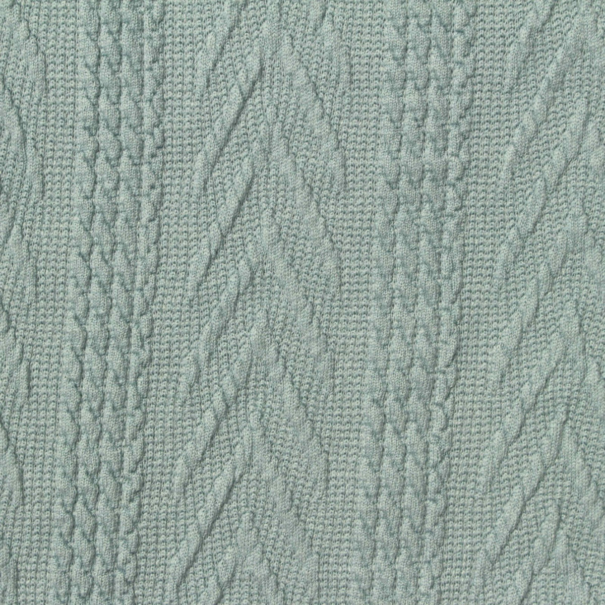 Light Blue-Green Chevron Jersey Knit, Polyester