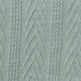 Light Blue-Green Chevron Jersey Knit, Polyester