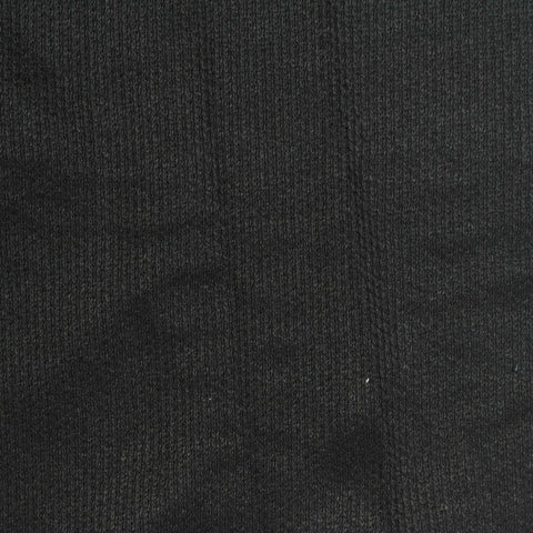 100% Polyester Interlock Knit Fabric, 280 gsm, 156 cm — Black