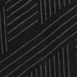 Dark Grey Geometric-Line Interlock Knit, Poly-Cotton