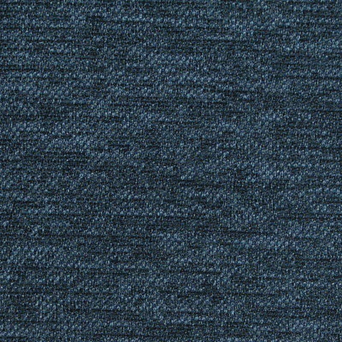 Dark Blue Heathered-Marl Interlock Knit, Polyester, 185 gsm