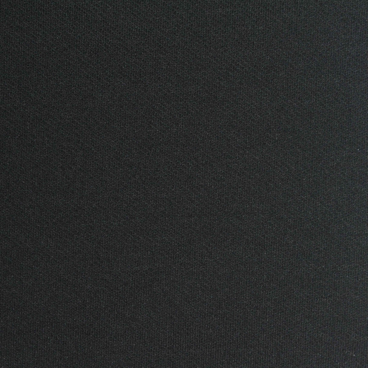 Polyester Cotton Stretch French Terry Fabric, 262 gsm, 166 cm — Black