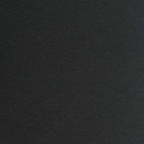 Polyester Cotton Stretch French Terry Fabric, 262 gsm, 166 cm — Black
