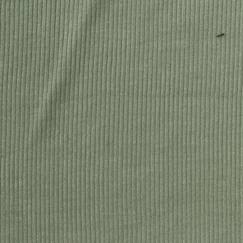 Viscose Stretch Rib Knit Fabric, 180 gsm, 168 cm — Green
