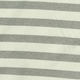 Grey Horizontal-Stripe Jersey Knit, Polyester