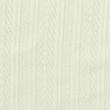 Cream Tone-on-Tone Pointelle Knit, Polyester