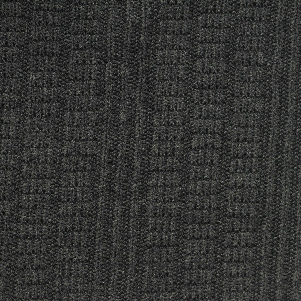 Dark Grey Textured Interlock Knit, Poly-Viscose