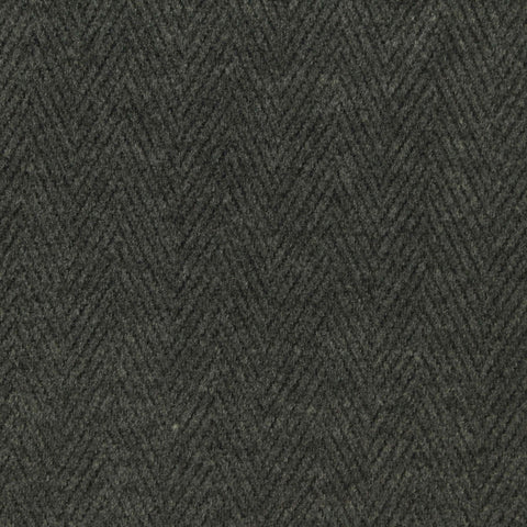 Dark Grey Herringbone Interlock Knit, Poly-Viscose