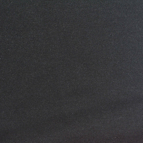 Viscose Nylon Stretch Piqué Knit Fabric, 240 gsm, 164 cm — Black