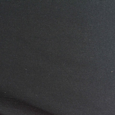 Viscose Polyester Stretch Scuba Knit Fabric, 213 gsm, 162 cm — Black