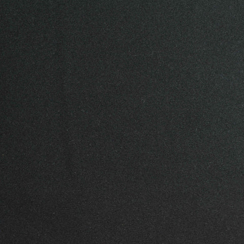 Brushed Polyester Stretch Velvet Fabric, 299 gsm, 176 cm — Black