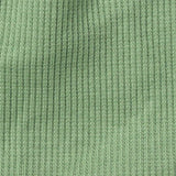 Cotton Stretch Rib Knit Fabric, 280 gsm, 116 cm — Green — texture