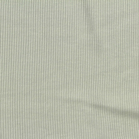 Viscose Stretch Rib Knit Fabric, 225 gsm, 120 cm — Green