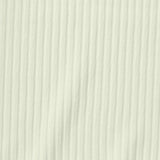 Polyester Viscose Stretch Rib Knit Fabric, 290 gsm, 130 cm — Beige
