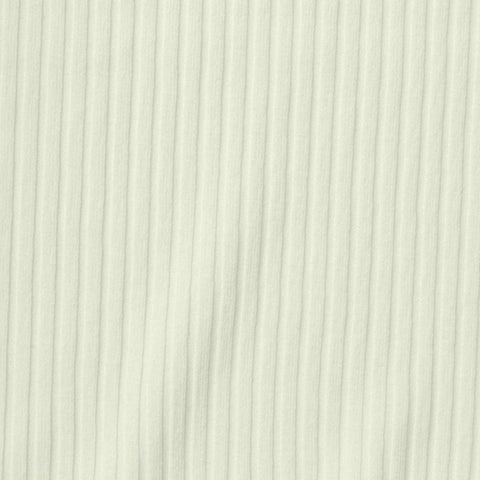 Polyester Viscose Stretch Rib Knit Fabric, 290 gsm, 130 cm — Beige
