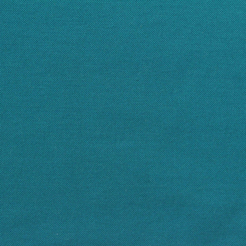 Viscose Nylon Stretch Piqué Knit Fabric, 256 gsm, 160 cm — Blue