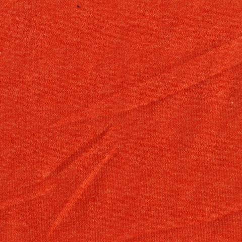 Orange Marl Jersey Knit, Poly-Cotton, 170 gsm