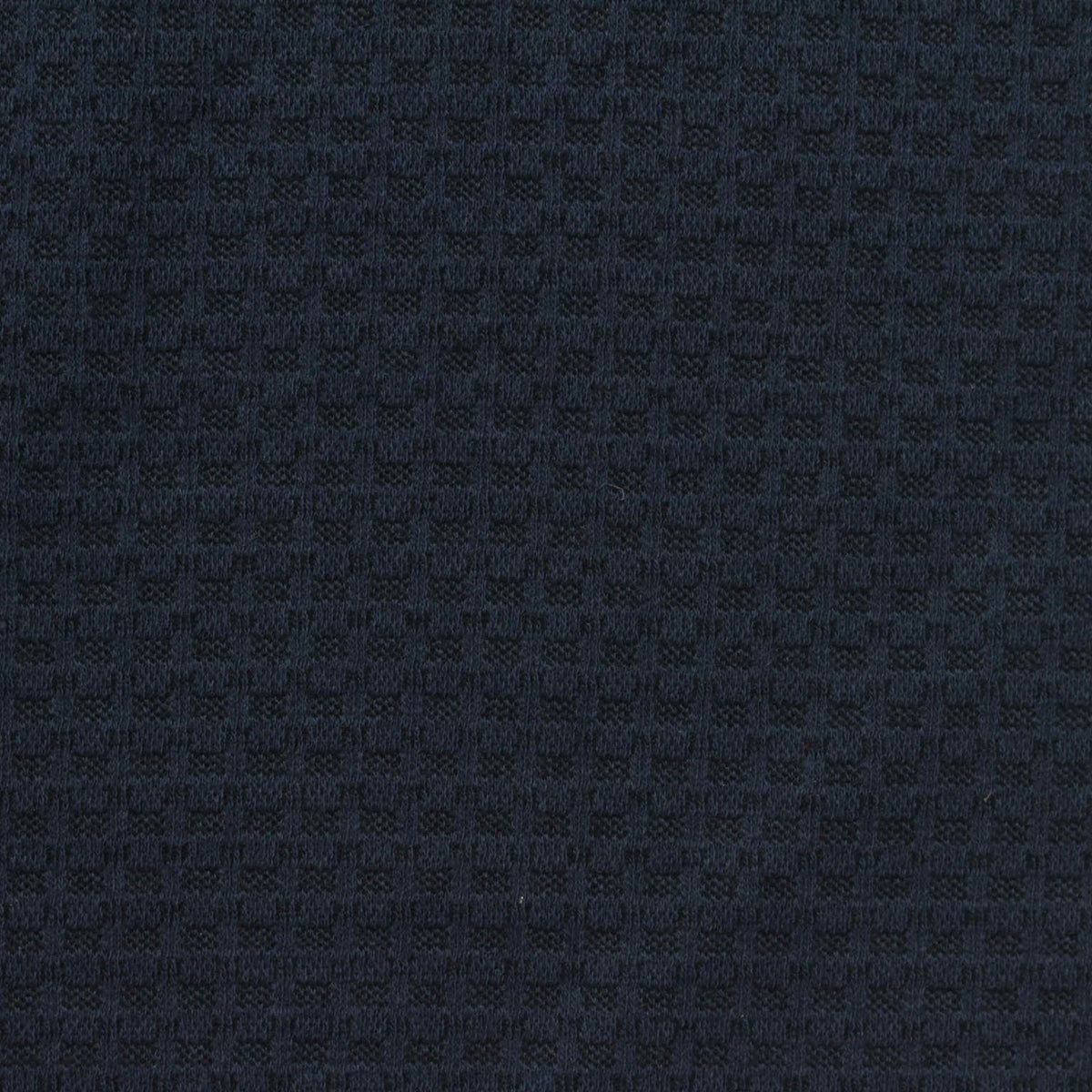 Plaid Cotton Nylon Stretch Jersey Knit Fabric, 175 gsm, 118 cm — Navy