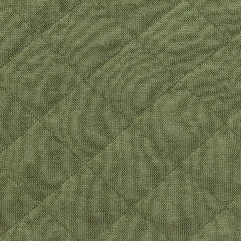 Olive Diamond Jacquard, Poly-Cotton, 325 gsm
