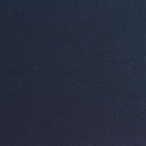 Brushed Polyester Modal Stretch French Terry Fabric, 237 gsm, 166 cm — Navy