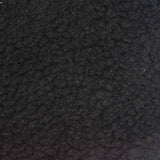 100% Polyester Sherpa Fleece Fabric, 268 gsm, 188 cm — Black