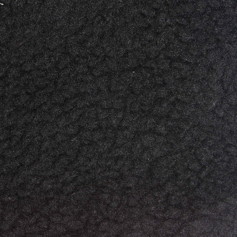100% Polyester Sherpa Fleece Fabric, 268 gsm, 188 cm — Black