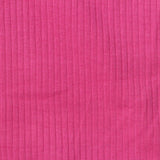 Modal Cotton Stretch Rib Knit Fabric, 180 gsm, 142 cm — Pink