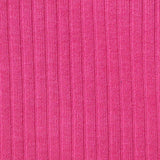 Modal Cotton Stretch Rib Knit Fabric, 180 gsm, 142 cm — Pink — texture