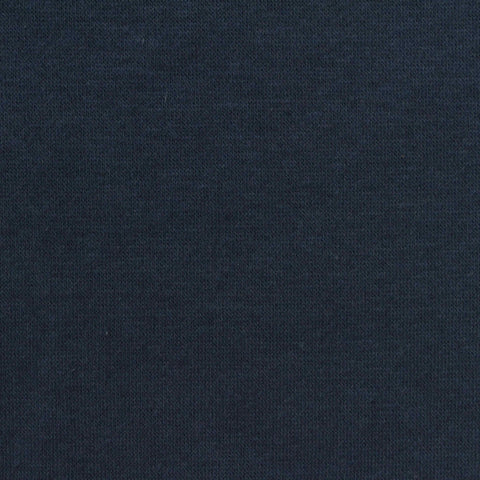 Brushed 100% Cotton French Terry Fabric, 300 gsm, 164 cm — Navy