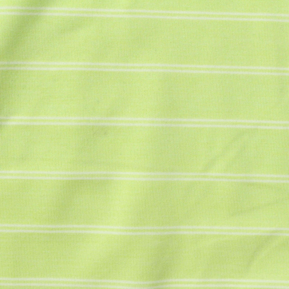 Lime Horizontal-Stripe Jersey Knit, Polyester