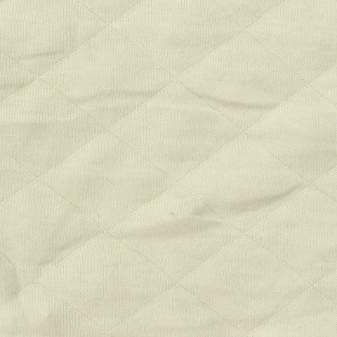 Light Cream Diamond Scuba Knit, Poly-Cotton