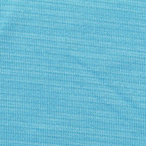 Light Blue Marl Jersey Knit, Polyester, 165 gsm