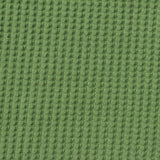 Brushed Polyester Stretch Waffle Knit Fabric, 250 gsm, 145 cm — Green