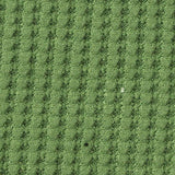 Brushed Polyester Stretch Waffle Knit Fabric, 250 gsm, 145 cm — Green — texture