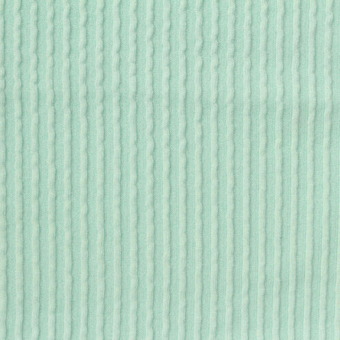 Jacquard Polyester Viscose Stretch Jersey Knit Fabric, 220 gsm, 150 cm — Green