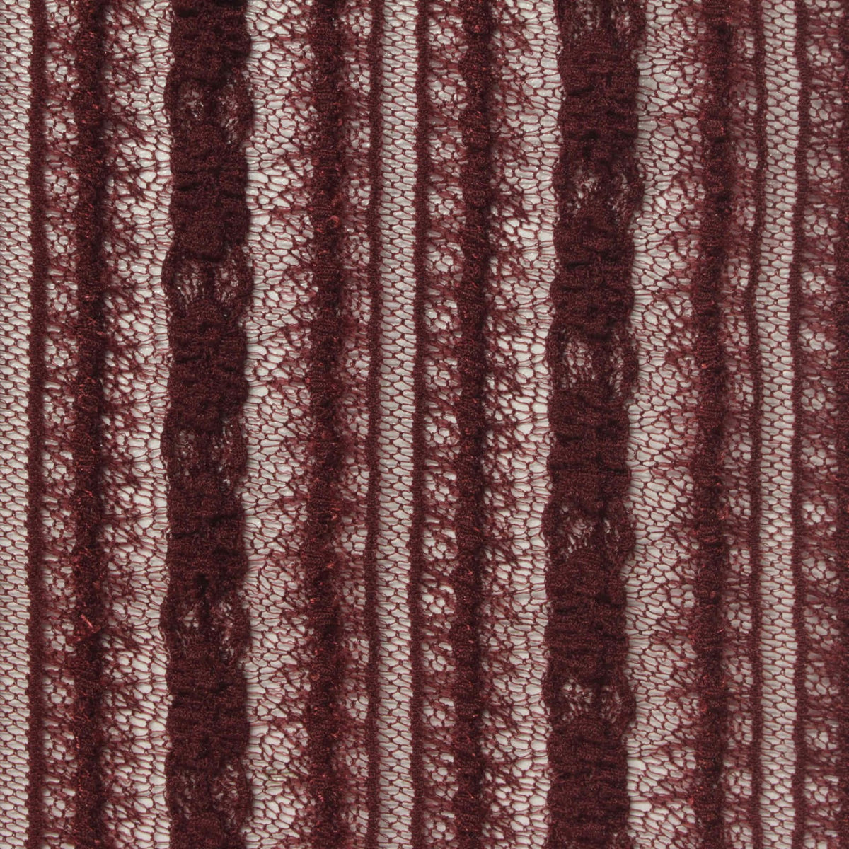 Burgundy Openwork Lace, Nylon