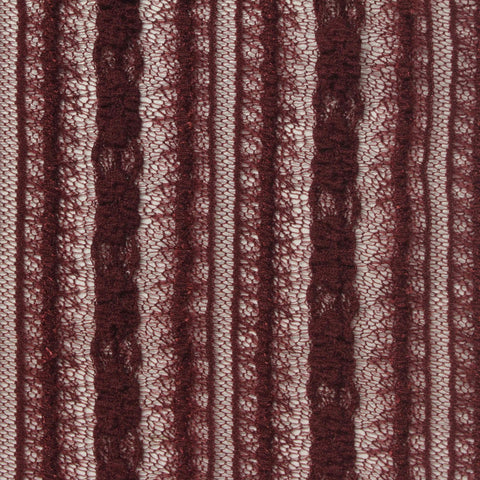 Burgundy Openwork Lace, Nylon