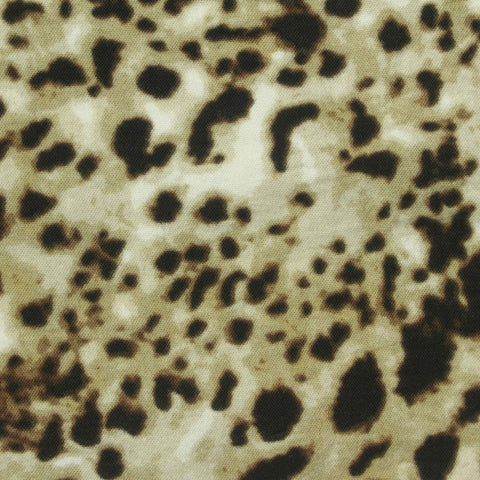 Dark Brown Leopard Lace, Polyester