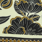 Black Floral Milk Silk Knit, Polyester
