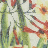 Orange Flowers Woven, Viscose-Poly — texture