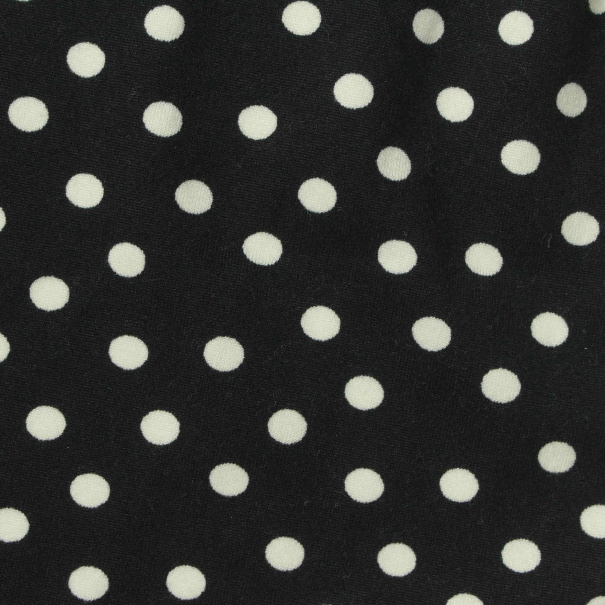 White Polka-Dot Milk Silk Knit, Polyester