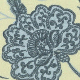 Blue Floral Woven, Polyester — texture